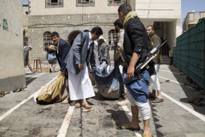 Предполагается, что теракты были направлены против захвативших город шиитских мятежников - хоуситов