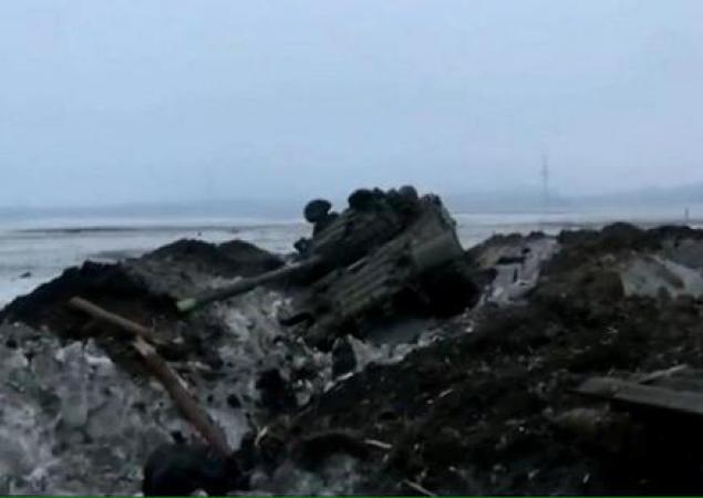фото подбитого танка ДНР